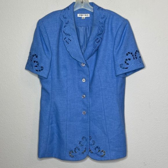 Vintage Morgan Miller‎ Skirt Set Blue - Picture 4 of 13